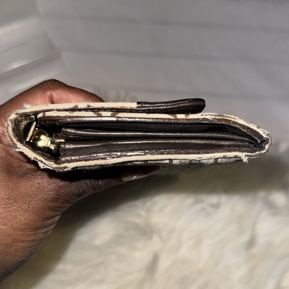 Vintage CELINE Monogram Jacquard Long Wallet Brown GUC - Picture 11 of 14